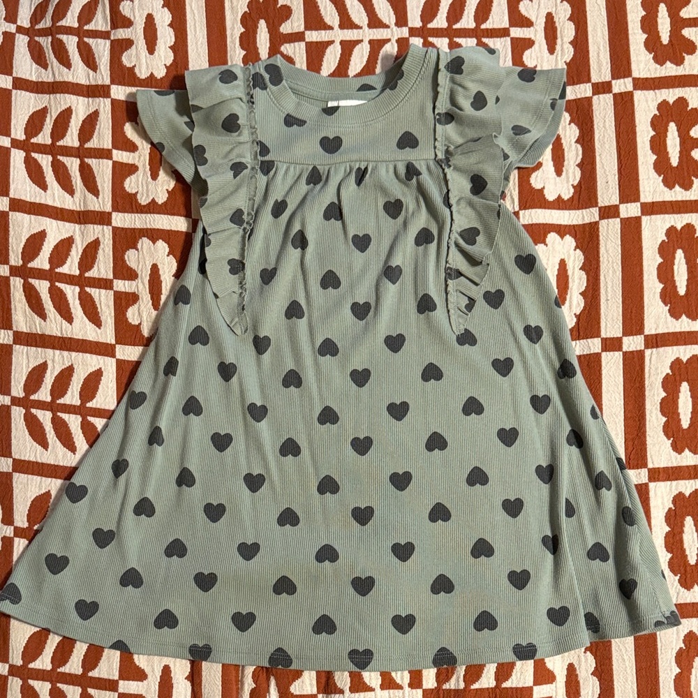 Cat & Jack - Heart Patterned Kids Dress